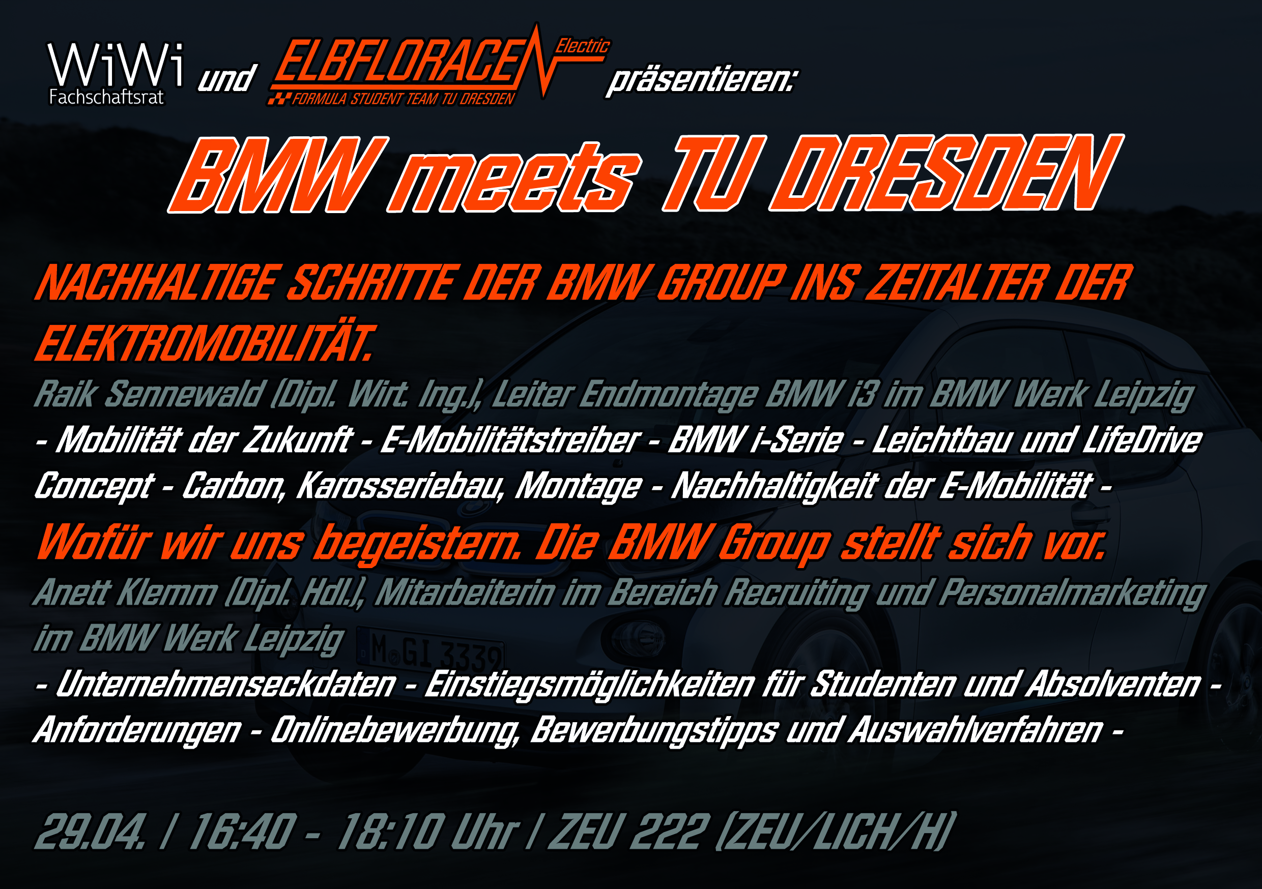 BMW Vortrag Programm